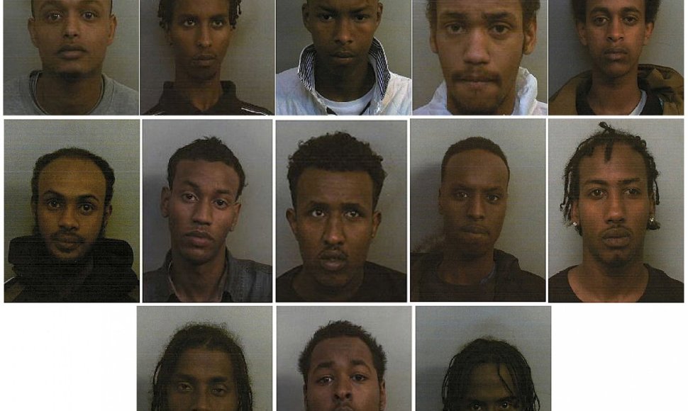 Didžiojoje Britanijoje sulaikytos somaliečių gaujos nariai