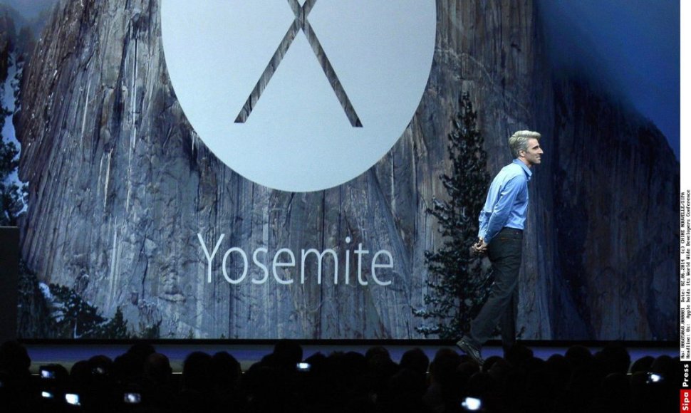 „Apple“ pristato operacinę sistemą kompiuteriams  „OS X Yosemite“