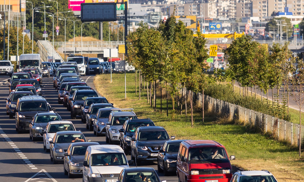 Automobilių spūstys Vilniuje