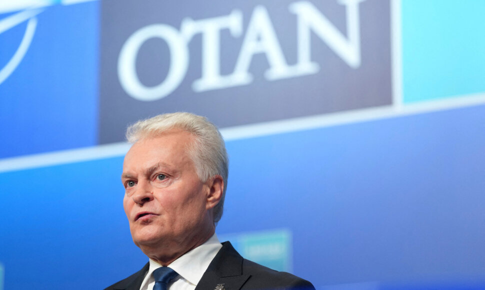Prezidentas Gitanas Nausėda NATO viršūnių susitikime Ankaroje / Alastair Grant / via REUTERS