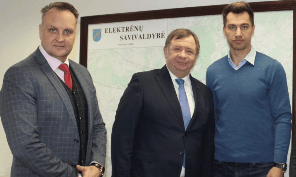 „Hockey Lietuva“ atstovai lankėsi Elektrėnų miesto savivaldybėje