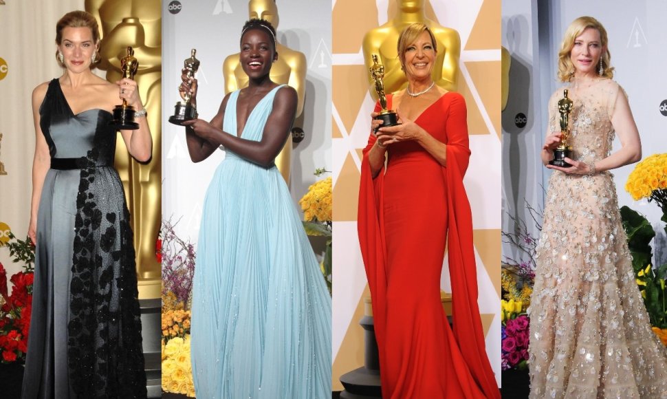 „Oskarų“ laureatės Kate Winslet, Lupita Nyong'o, Allison Janney, Cate Blanchett