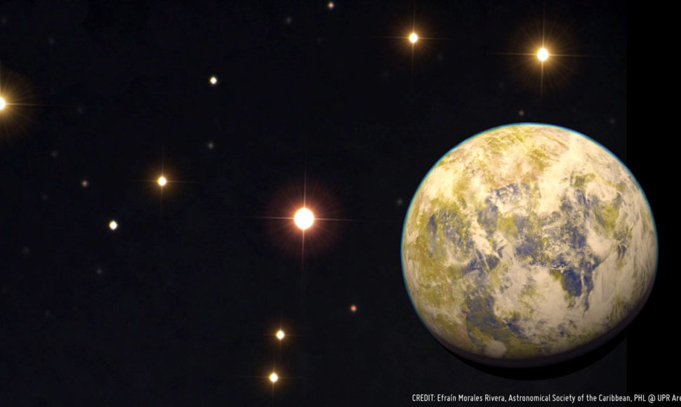 Taip gali atrodyti potencialiai gyvenama planeta Gliese 832c