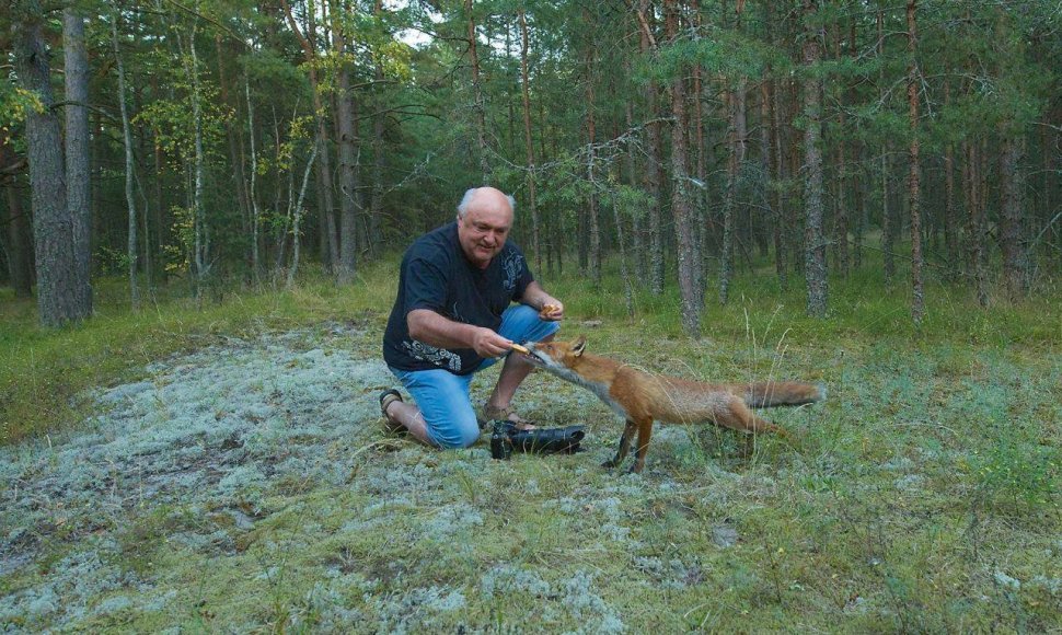 Fotografas Ričardas Anusauskas netoli Nidos susidūrė su lapinu