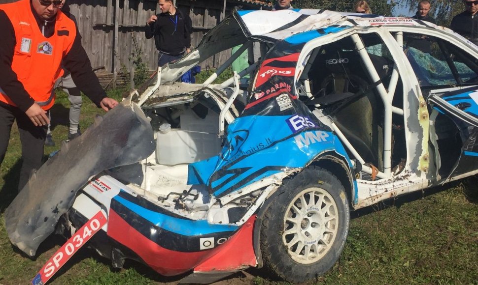 Druskininkų „Rally Classic“ vertėsi lenktynininko Deivido Jociaus automobilis. 