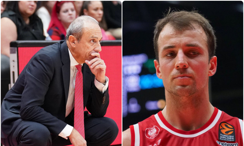 Ettore Messina ir Kevinas Pangosas