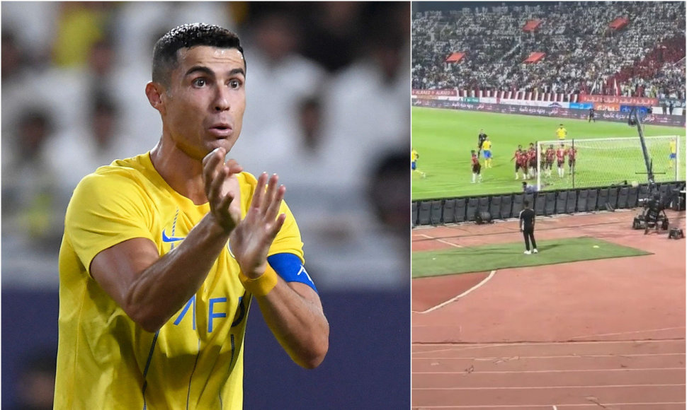 Cristiano Ronaldo nokautavo rungtynių operatorių