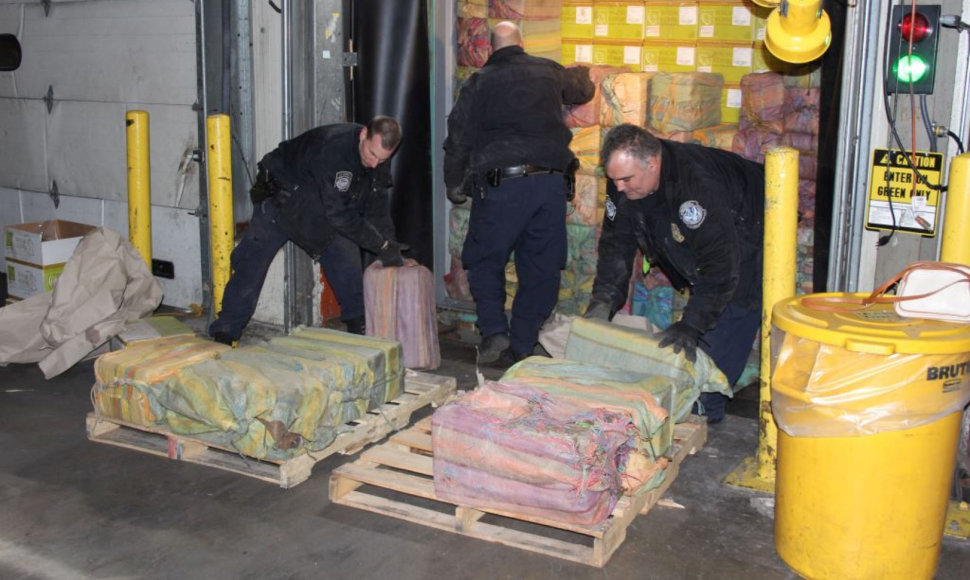 Niujorke konfiskuota beveik 1,5 tonų kokaino siunta