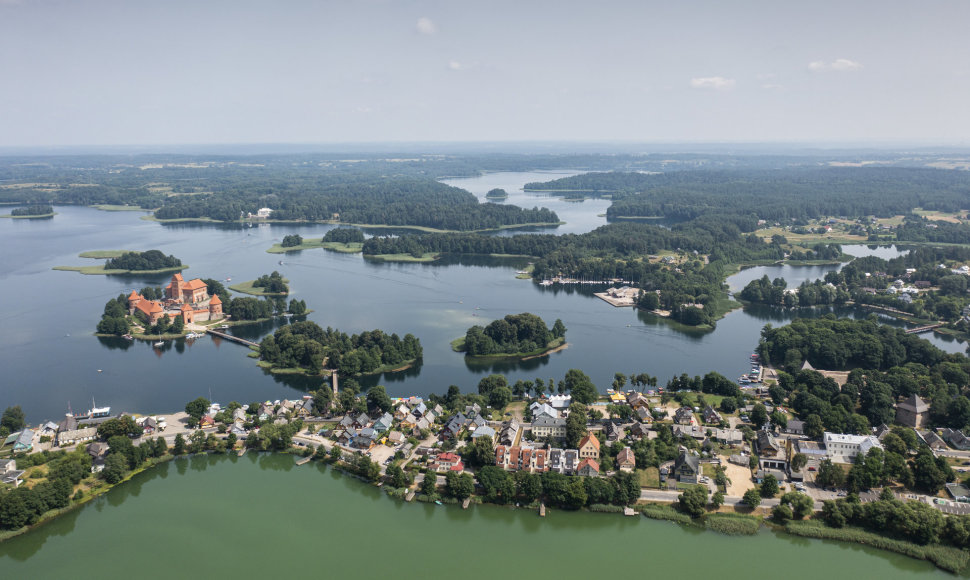 Trakai iš paukščio skrydžio