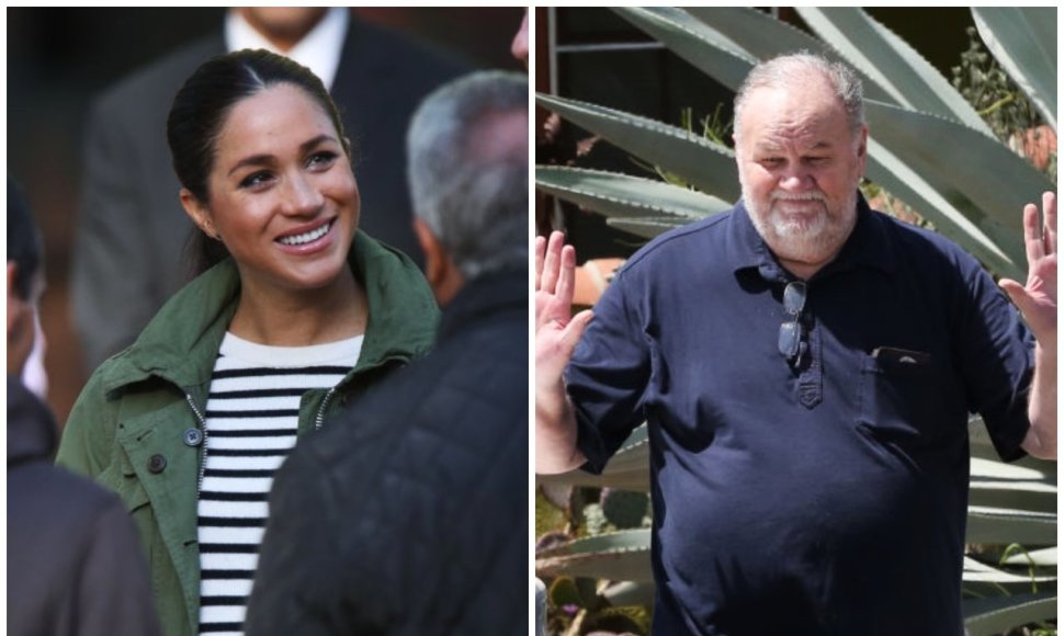 Meghan Markle ir jos tėvas Thomas Markle'as