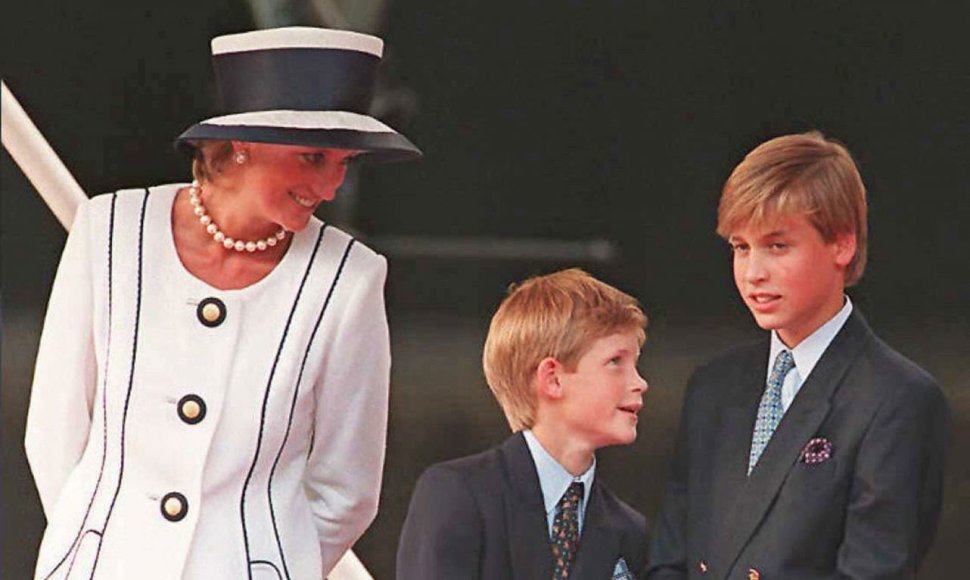 Princesė Diana, princas Harry ir princas Williamas (1995 m.)