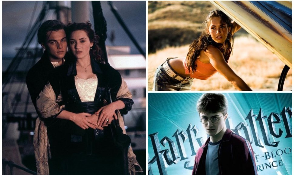 Leonardo DiCaprio, Kate Winslet, Megan Fox, Danielis Radcliffe'as