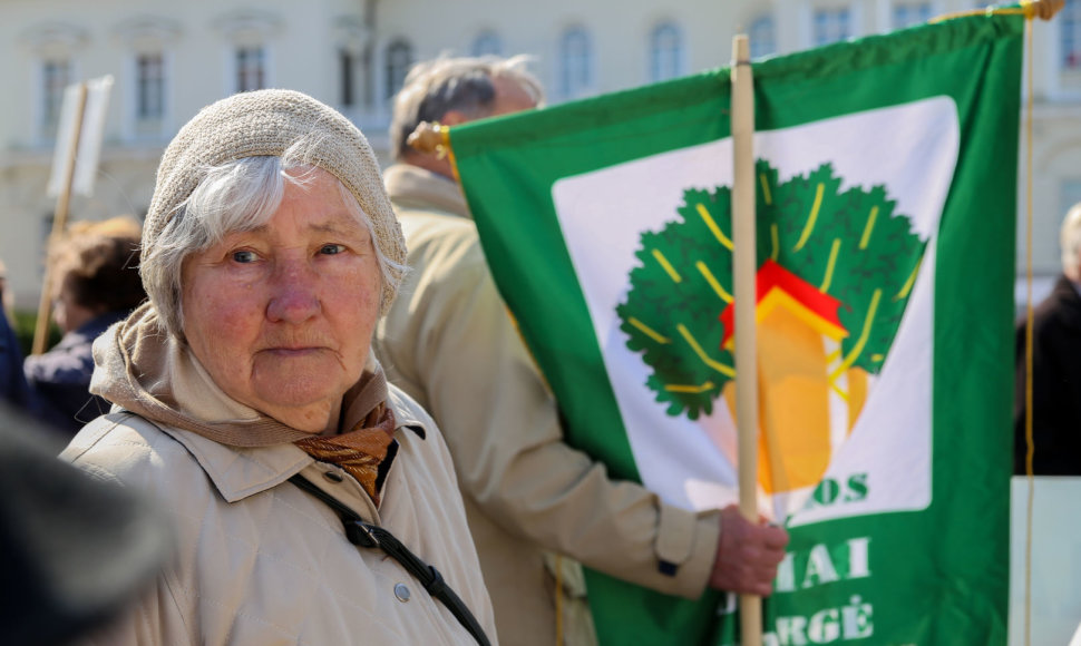 Pensininkams atstovaujančių organizacijų mitingas