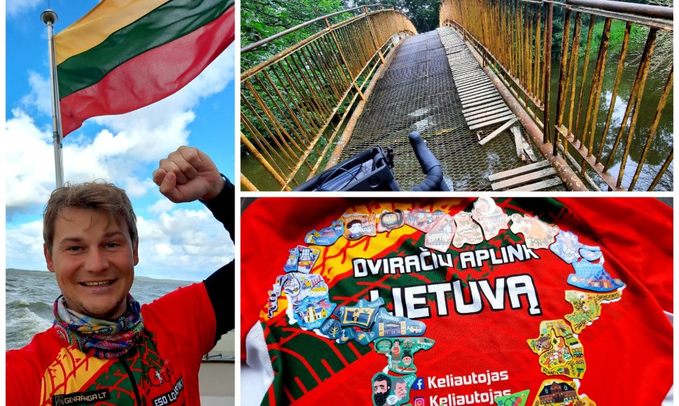 10 dienų, 1,4 tūkst. kilometrų: Marius Naruševičius apmynė visą Lietuvą