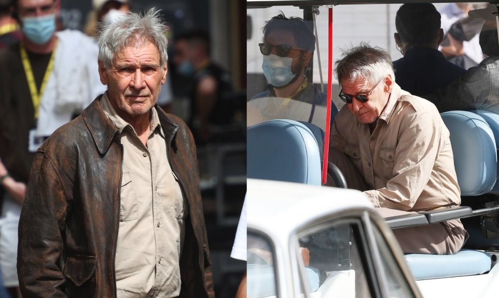 Harrisonas Fordas „Indiana Džounso“ tęsinio filmavime Italijoje