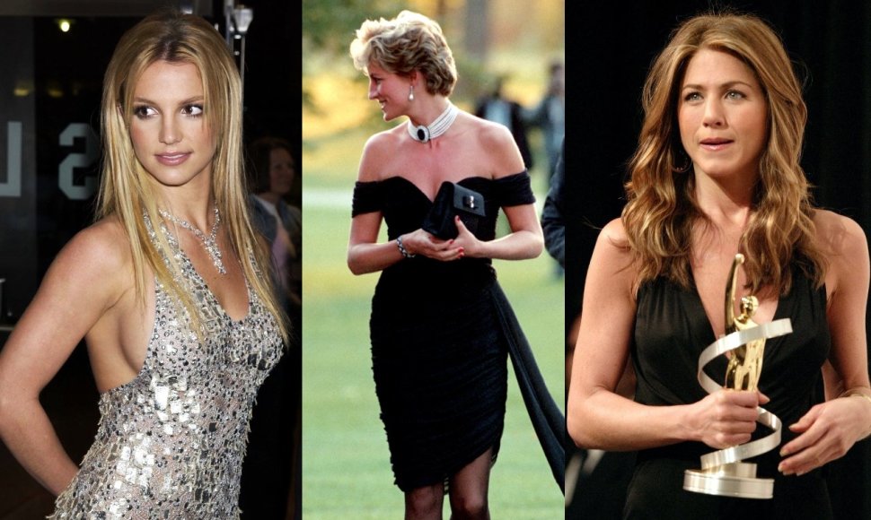 Britney Spears, princesė Diana, Jennifer Aniston