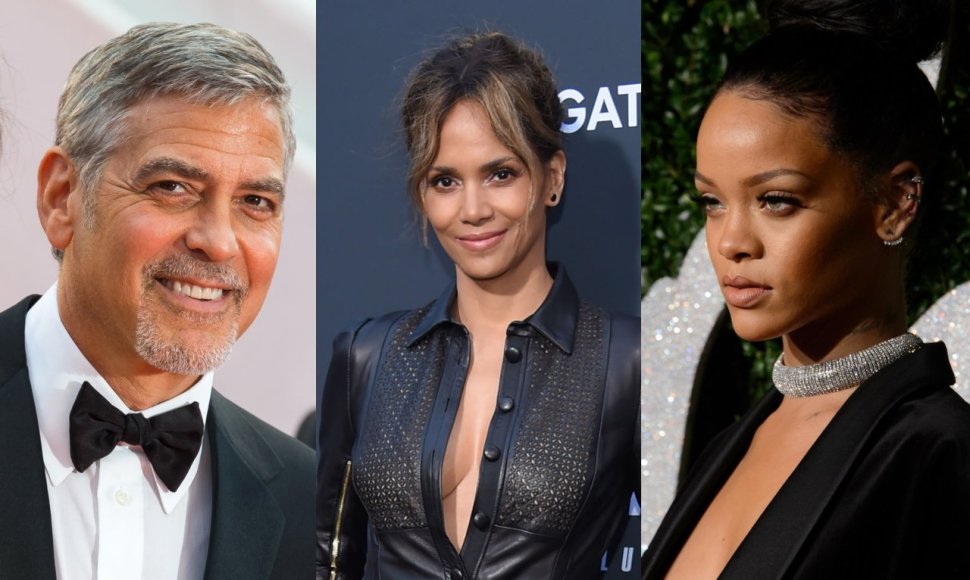 George'as Clooney, Halle Berry, Rihanna