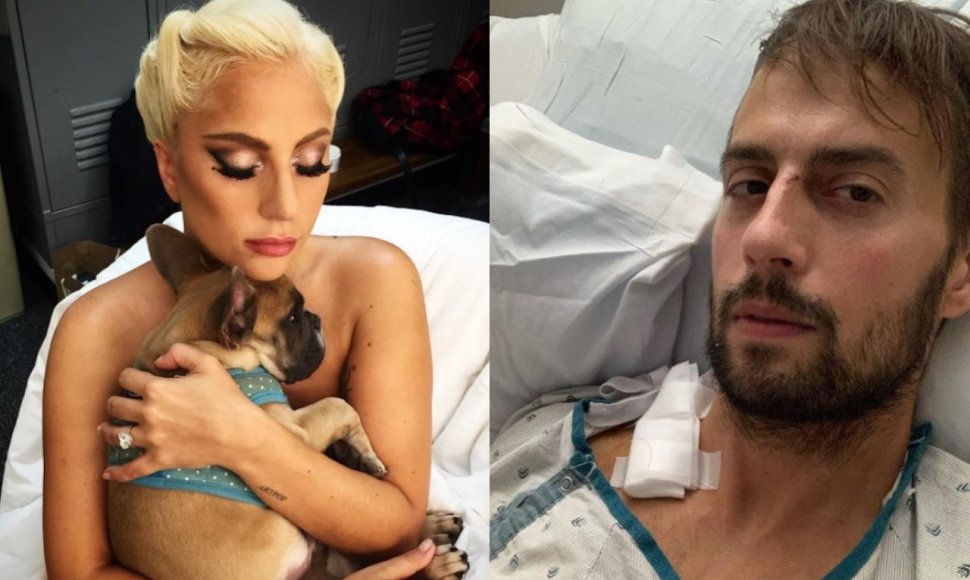 Lady Gaga su savo šunimi, Ryanas Fischeris