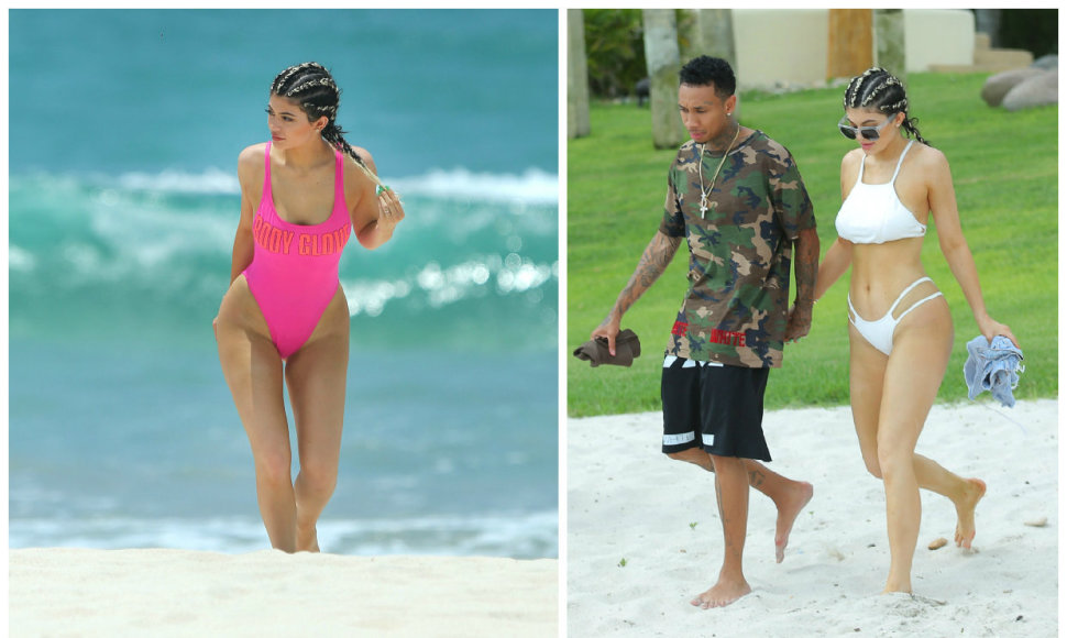 Kylie Jenner ir Tyga Meksikoje