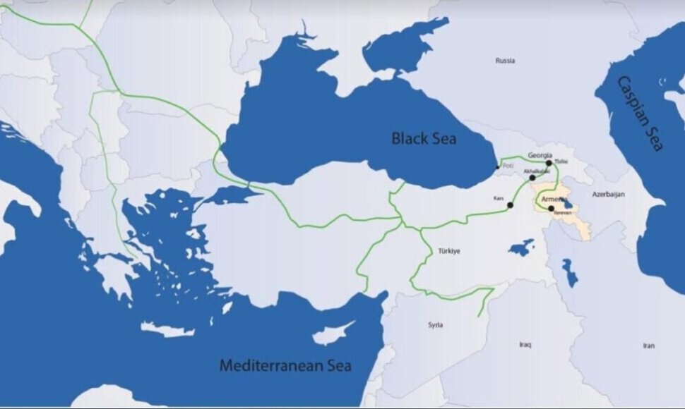 Armėnijos geležinkelio jungtis su Europos Sąjunga per Sakartvelą ir Turkiją