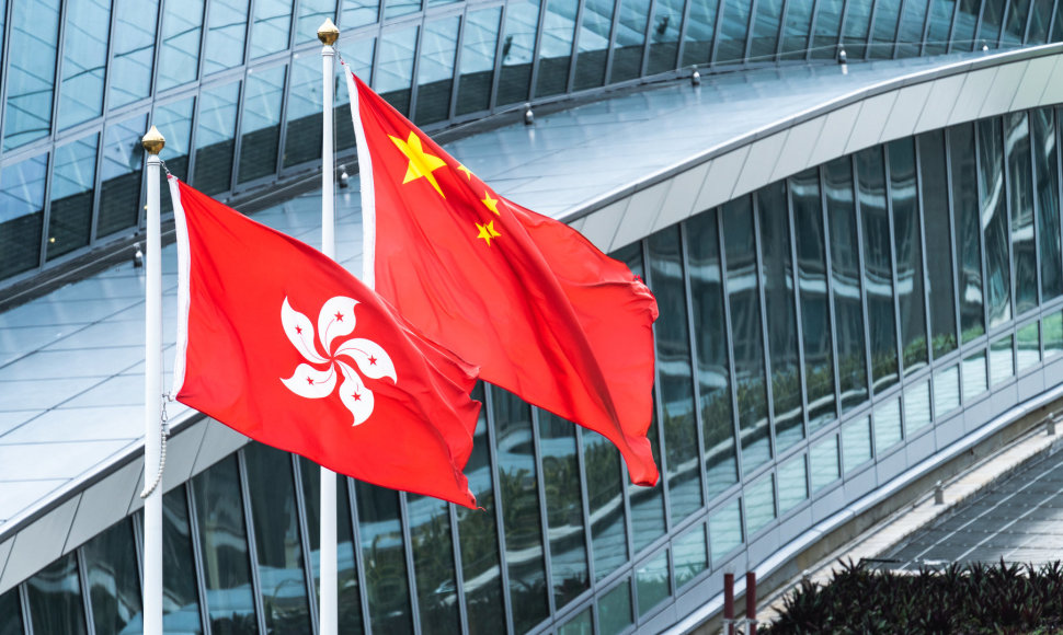 Honkongo, Kinijos vėliavos