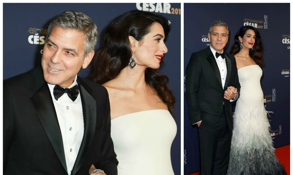 Georg'as Clooney su žmona Amal