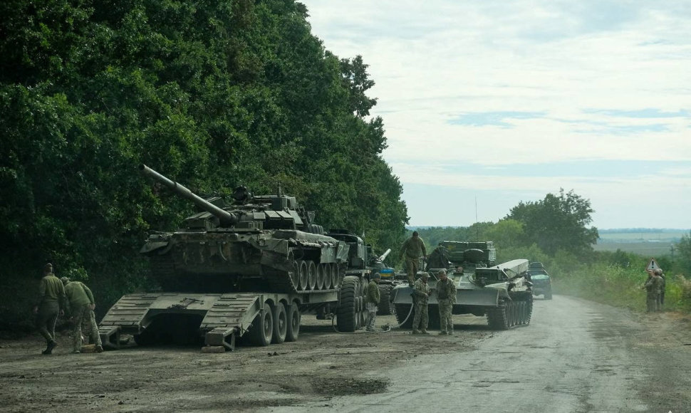 Palikta Rusijos karinė technika Charkivo regione