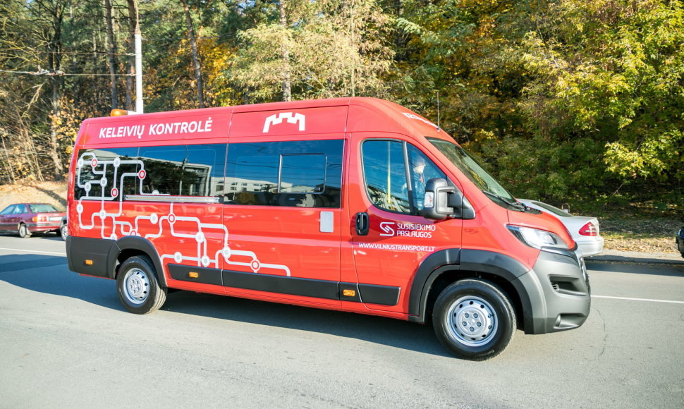 Vilniaus viešojo transporto kontrolierių nauji autobusiukai