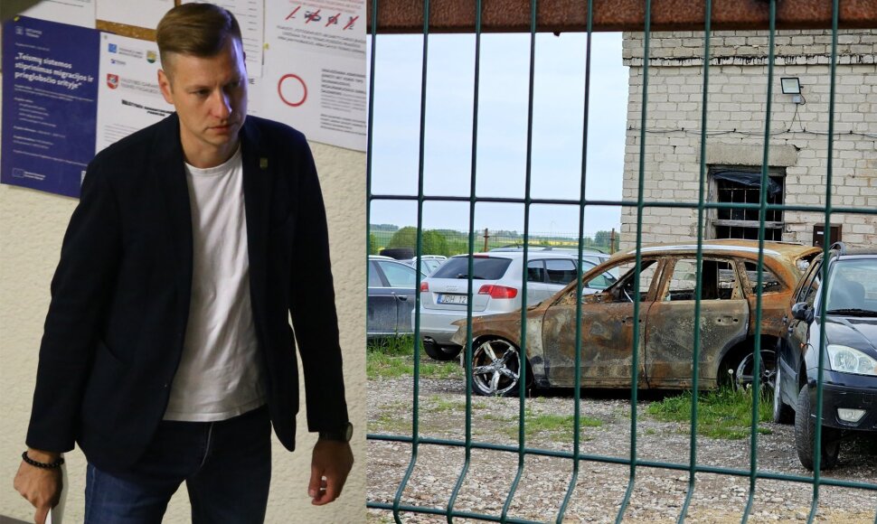 Artūras Kosa ir jo padegtas automobilis