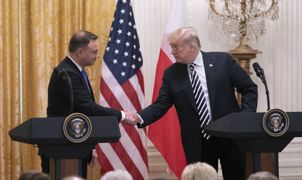  Andrzejus Duda ir Donaldas Trumpas