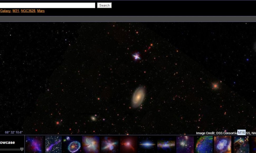 „Google sky“ rasite gausybę nuotraukų iš tolimiausių Visatos galaktikų
