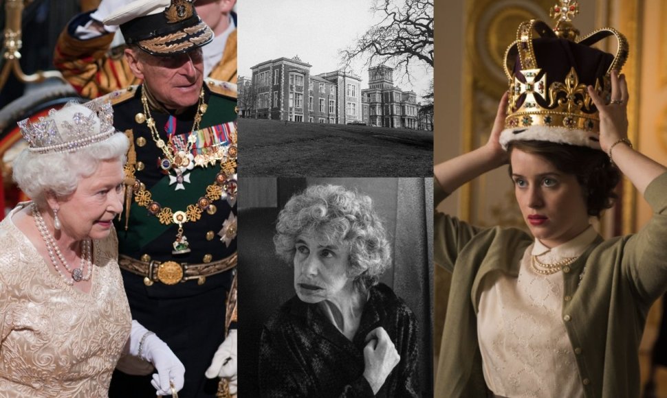 Elizabeth II, princas Philipas, Katherine Bowes-Lyon, aktorė Claire Foy