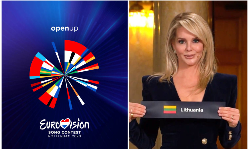 2020-ųjų „Eurovizijos“ logotipas ir burtų traukimo ceremonijos akimirka