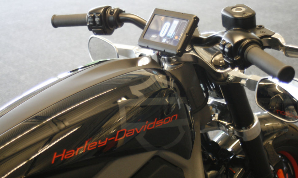 Elektrinis projekto „Livewire“ motociklas „Harley-Davidson“