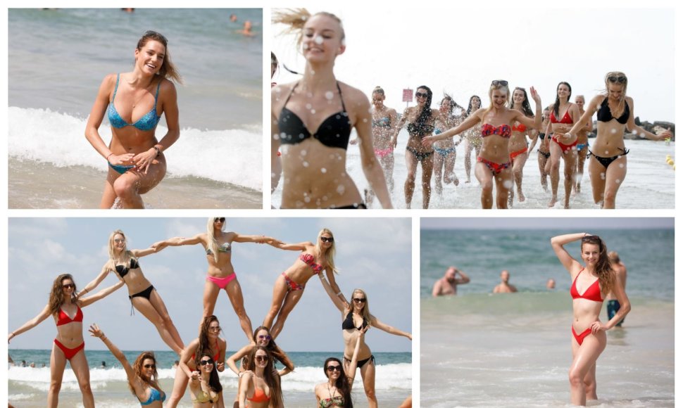 Kauno „Žalgirio“ šokėjos traukia Tel Avivo gyventojų žvilgsnius.