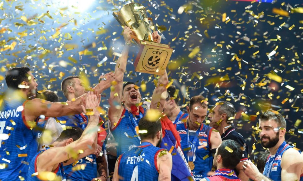 Serbija triumfavo Europos tinklinio čempionate 