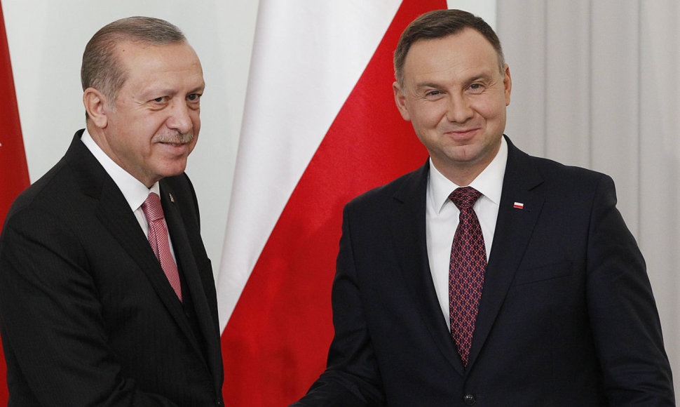 Recepas Tayyipas Erdoganas ir Andrzejus Duda