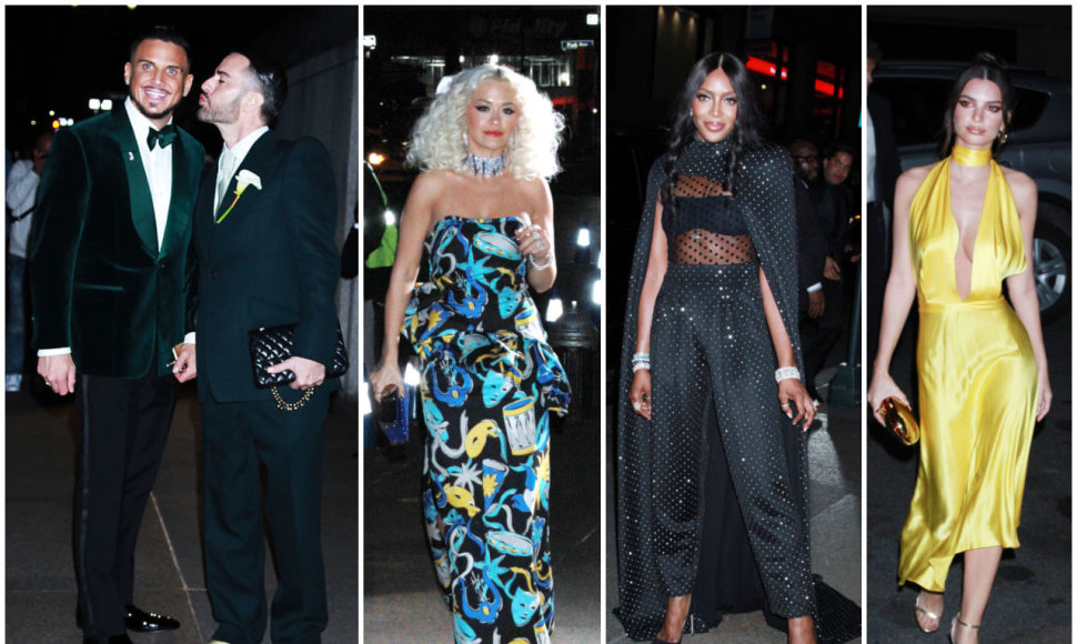 Iš kairės Marcas Jacobsas ir Charly Defrancesco, Rita Ora, Naomi Campbell, Emily Ratajkowski