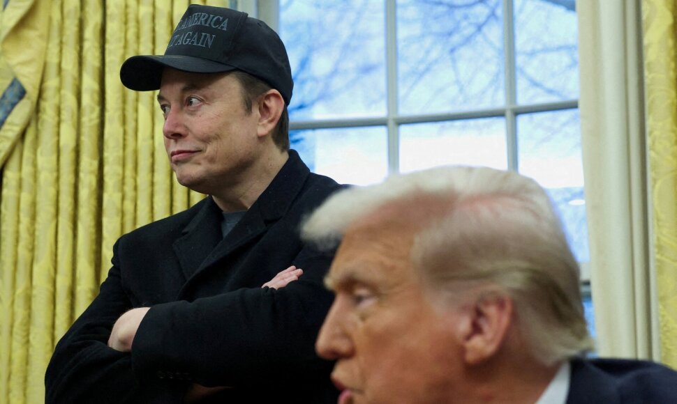 D. Trumpas ir E. Muskas / Kevin Lamarque / REUTERS