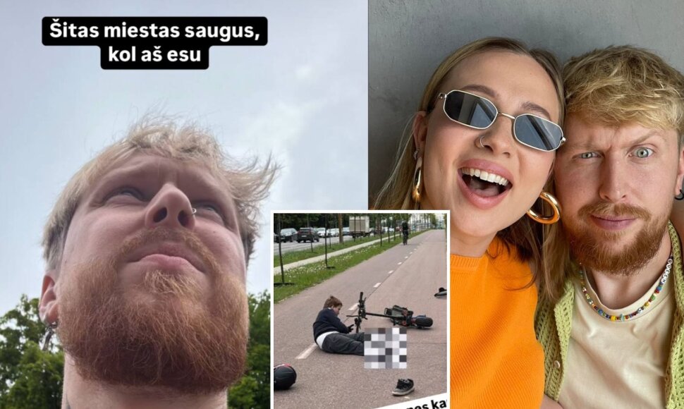 Artūras Traška su žmona Silvija ir nukentėjęs vaikas