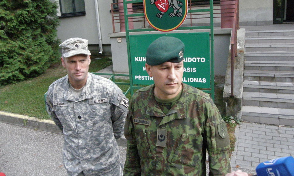 Toddas Brownas (kairėje) ir Vytautas Baltrūnas