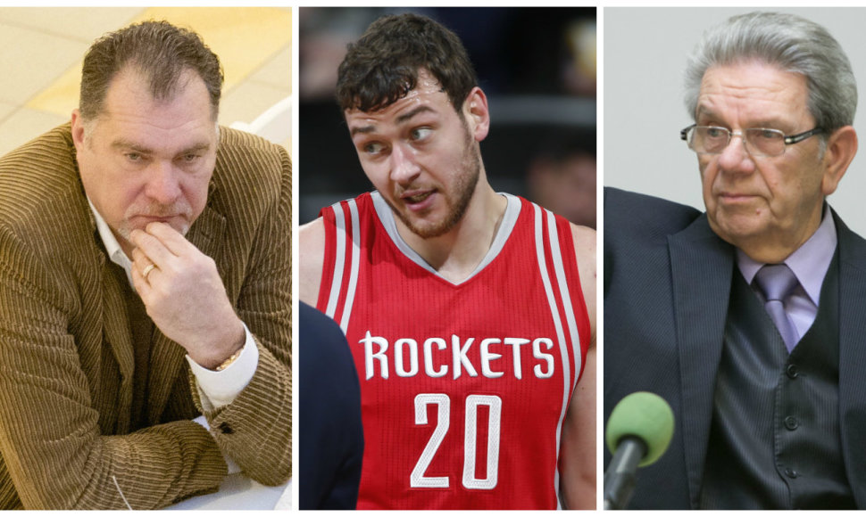 Arvydas Sabonis, Donatas Motiejūnas ir Vladas Garastas