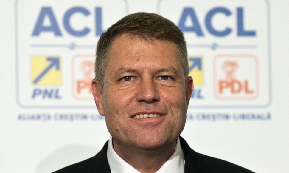 Naujai išrinktas Rumunijos prezidentas Klausas Iohannisas 