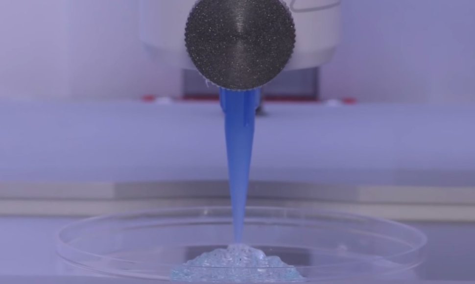 Šis 3D spausdintuvas naudoja ne rašalą ir ne plastiką, o ląsteles