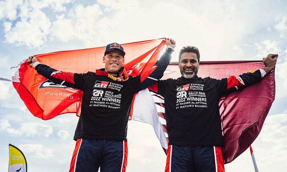 Nasseras Al-Attiyah ir daugybę metų jo šturmanu buvęs Mathieu Baumelis