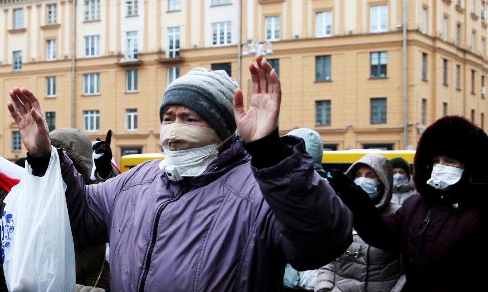 Protestuojantys pensininkai