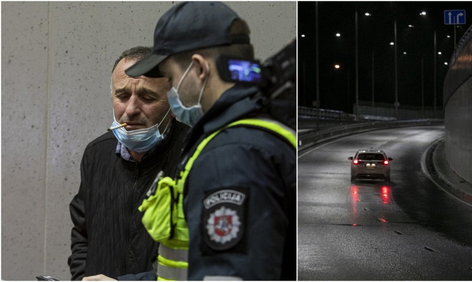 Naktinio reido Vilniuje metu įkliuvęs girtas kartvelas ir namo išėjusi keleivė