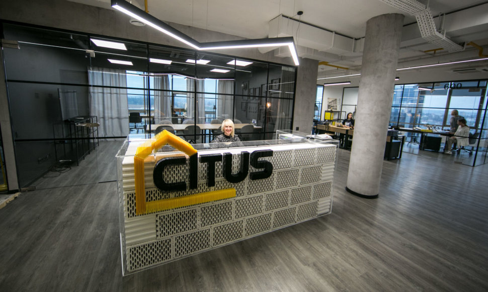 Nekilnojamojo turto plėtros bendrovė „Citus“ įsikūrė naujose patalpose Vilniuje