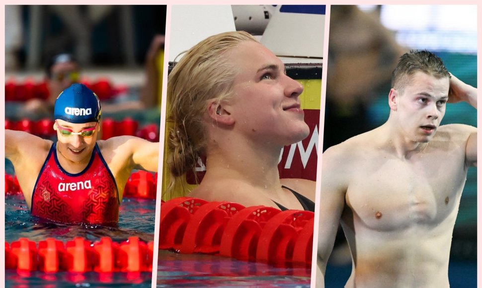 Plaukimo vadovams teko spręsti rebusą dėl S.Pytnykaitės (kairėje) elgesio, o Europos čempionate mūsų rinktinės lyderiais laikomi Rūta Meilutytė ir Danas Rapšys.