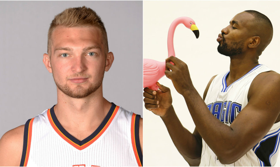 Domantas Sabonis ir Serge'as Ibaka